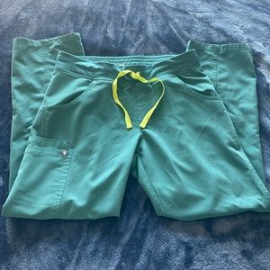 Figs YOLA marine green scrub pants
